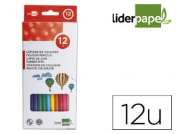 12 lápices de colores Liderpapel